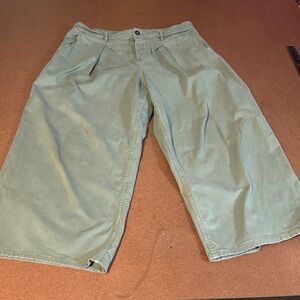 Elegant Sage Wide Leg Jeans